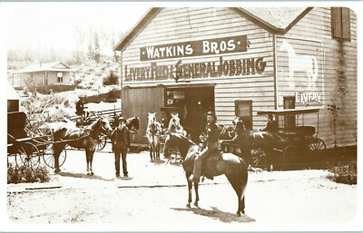 Old Dad Watkins & Sons Livree Zuführ & General Jobbing Kalifornien Postkarte