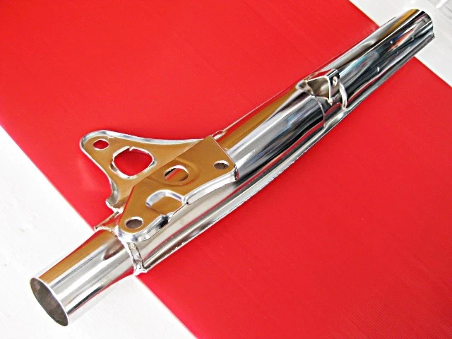 Fit SUZUKI A100 AS100 AC100 EXHAUST MUFFLER "CHROME PLATED" 2 HOLES #BI629# - Image 2 of 4