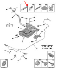 CITRO�N C5 AIRCROSS Fuel System Fixing Stud 1611583780 New Genuine