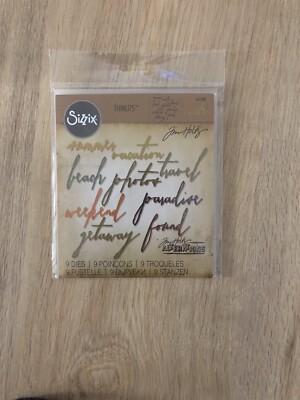 Sizzix 661286 Thinlits Tim Holtz Handgeschriebener Urlaub Vacation Paradise