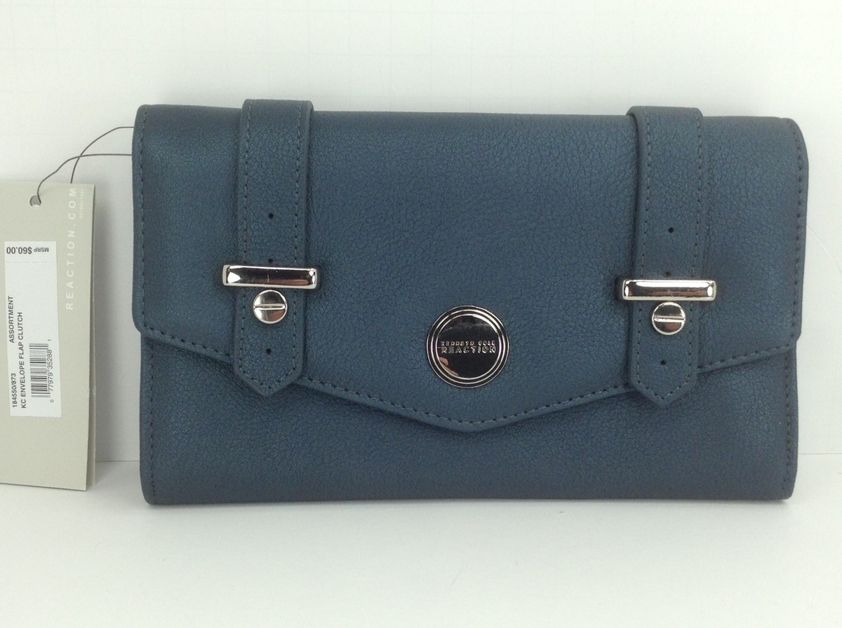 Women's KENNETH COLE by MACYS XL Cool Blue DOUBLE Pouch Wallet - Main Image