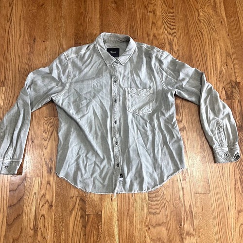 Rails Green Button Up Large