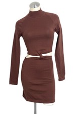 Windsor Brown Bodycon Sweater Dress Size Medium