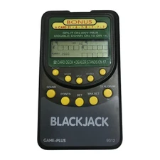 Game Plus Bonus Blackjack Electronic Handheld Game Model 9312 Tested Works