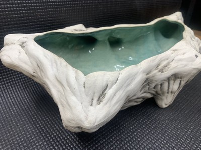 Davlee Pottery California 1961 Vintage Driftwood Planter Glazed and Fired