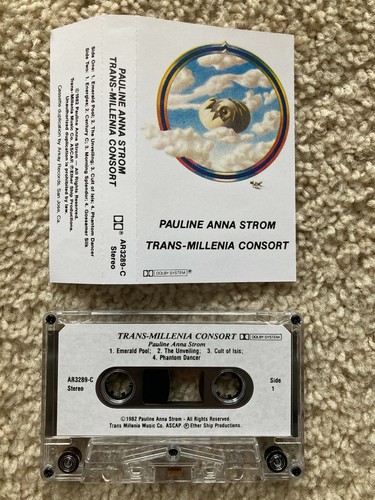 PAULINE ANNA STROM TRANS-MILLENIA CONSORT CASSETTE RE private new age synth PINA - Picture 3 of 4