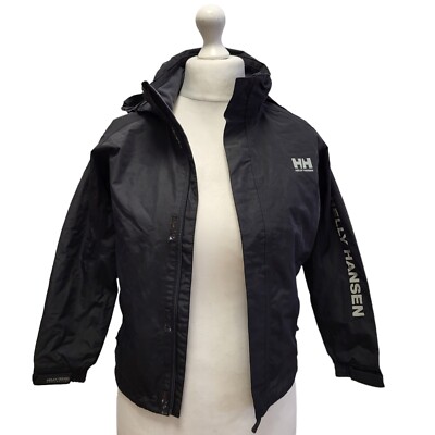Helly Hansen Jacke mit Kapuze und Reißverschluss schwarz UK Mädchen 10 Jahre F653