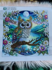 Diamond Painting Owl Art Completed 