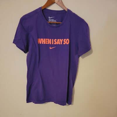 Nike Youth Kids Cotton Tee T-shirt Size XL (16-18) Purple When I Say So bossy!