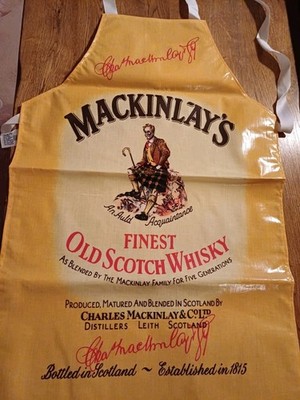 Vintage Mackinlays Old Scotch Whisky Schürze im Neuzustand