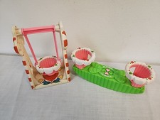 De colección Años 80 Playskool Candy Land Niños Parque Infantil Columpio y Teeter Tooter para Muñecas de 5"