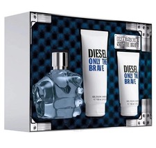Only the Brave by Diesel Men's Set 4.2oz EDT, 3.4oz & 1.7oz Shower Gel