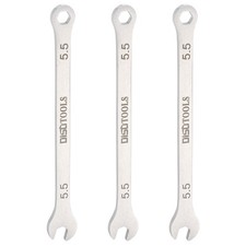 3pcs Thin Combination Wrench 5.5mm Metric 6-Point 15 Degree Offset Wrenches