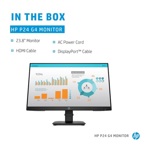 HP P-Series P24 G4 computer monitor 60.5 cm (23.8") 1920 x 1080 pixels Full H... - Picture 10 of 17