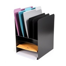 Desktop File Binder Organizer Storage Combo Vertical 5/Horizontal 3 Steel