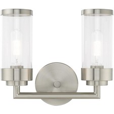 Livex Lighting 10362-91 Hillcrest Bathroom Vanity Light Brushed Nickel