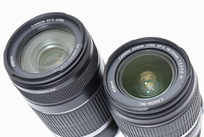 Canon EOS Kiss X2 Digital Camera EF-S 18-55mm 55-250mm IS Lens