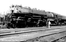 NEW CHALLENGER TYPE MALLET LOCOMOTIVE, RPPC, VINTAGE POSTCARD, SANBORN (EU065)