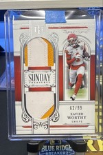 2025 Panini National Treasures - Sunday Treasures Xavier Worthy #ST-XWY /99