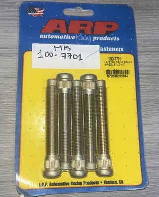 ARP Wheel Stud 100-7701; 7/16-20 RH x 3.165 in. UHL, Chromoly for Late drum, 5pc