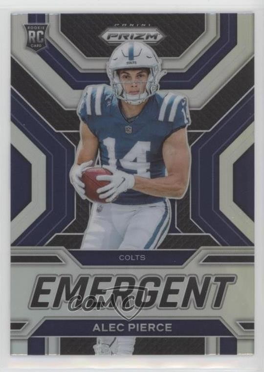 2022 Panini Prizm Emergent Silver Prizm Alec Pierce #E-18 0b3