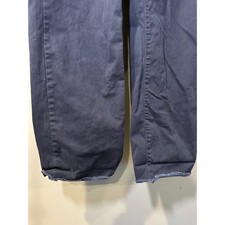 Banana Republic Navy Blue Chino Pants Raw Hem Straight Leg Size 6