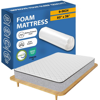 , 9-Inch Medium Firm High Density Foam Mattress, Comfortable Mattress for Cooler