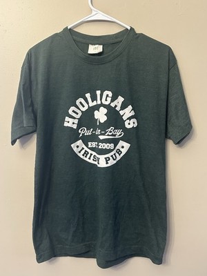 Hooligans Irish Pub, Put-In-Bay, Small Green T-Shirt