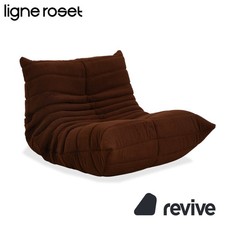Ligne Roset Togo Armchair Fabric Brown Chestnut New Cover