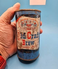 Old Craft Brew Premium Beer Can Flat Top - Oconto, Wisconsin
