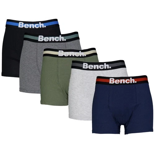 Bench Eshel 5pk Mens Boxer Shorts Comfort Underwear Cotton Stretch Brief Boxers