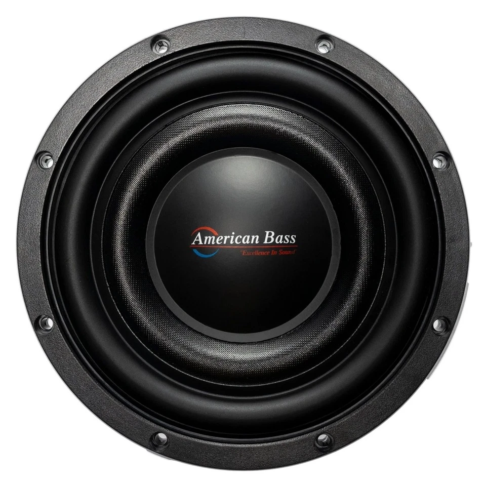 (2) AMERICAN BASS TITANIUM 8” SLIM SHALLOW-MOUNT DUAL 4-OHM SUBWOOFERS (1 PAIR) - Image 4 of 4