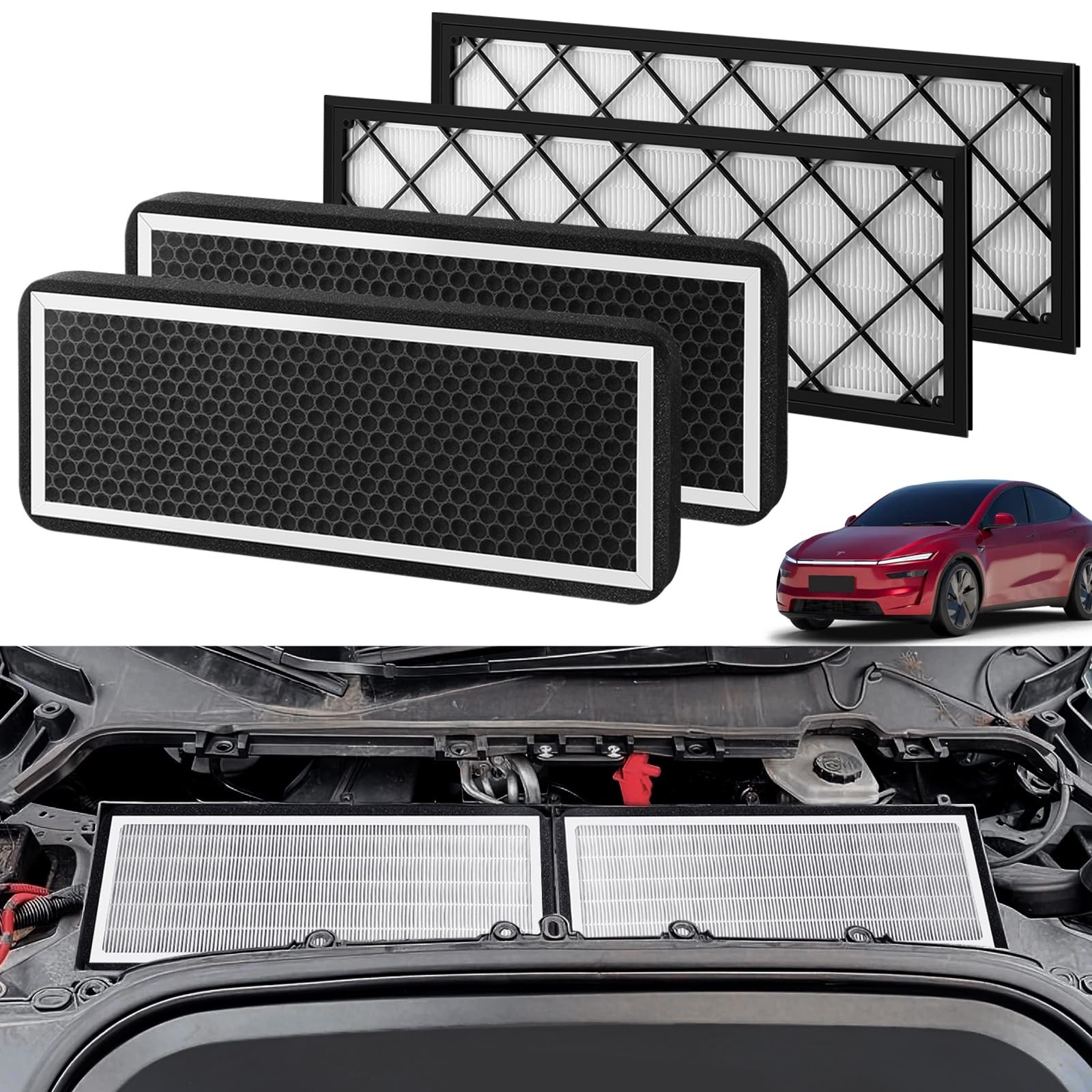 Tesla Model Y Intake Cabin Air Filter HEPA with Activated Carbon, Air Intake ...-image