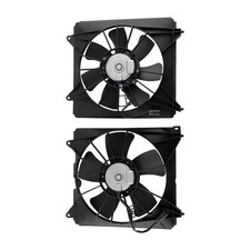 Juego de 2 ventiladores de refrigeración del radiador con motor de cuchilla y cubierta para Honda Accord 2013-2017