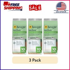 3 pack Purina Tidy Cats Breeze Bright Lemongrass Scented Ion Cat Litter Pads