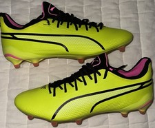 PUMA King Ultimate FG/AG Cleats 'Lime Black Poison Pink /107563-06/Sz 11/Men/New