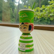 Limitierte Kokeshi Puppe Teruyuki Hiraga Zunda Saryo Zusammenarbeit oder gebr...