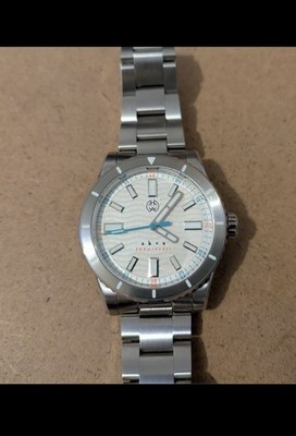 Mens Henry Archer Akva Optic White Automatic Dive Style Watch