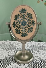 Vintage Shiseido Metal Stand Mirror Vanity Makeup Collectible
