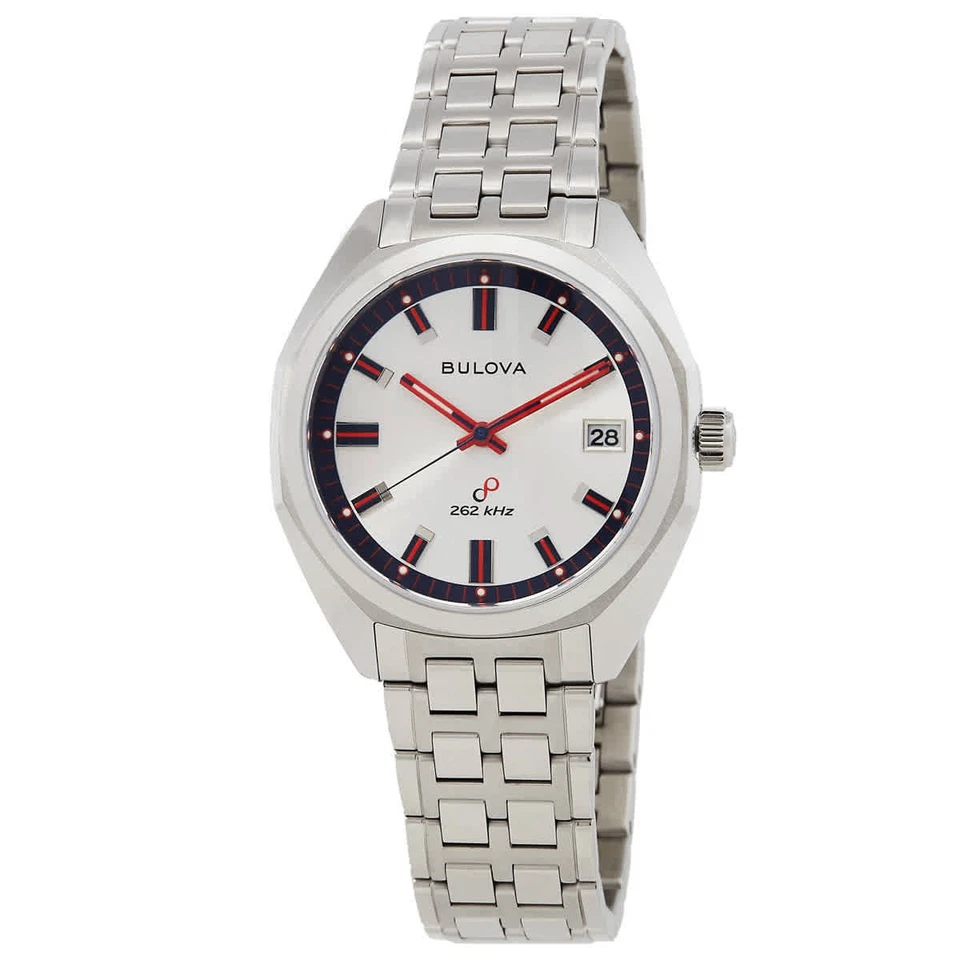 Reloj para hombre Bulova Jet Star cuarzo esfera plateada 96K112
