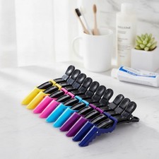 Alligator Hair Clips 10-Pack - Wide Teeth  Double-Hinged Design for All Hair