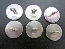 J.E. Caldwell & CO. Sterling Silver Antique Shank Buttons 15 gr. 1/2" ; 15 mm. J.E. Caldwell & CO. Sterling Silver Antique Shank Buttons 15 gr. 1/2" ; 15 mm. - Image 1