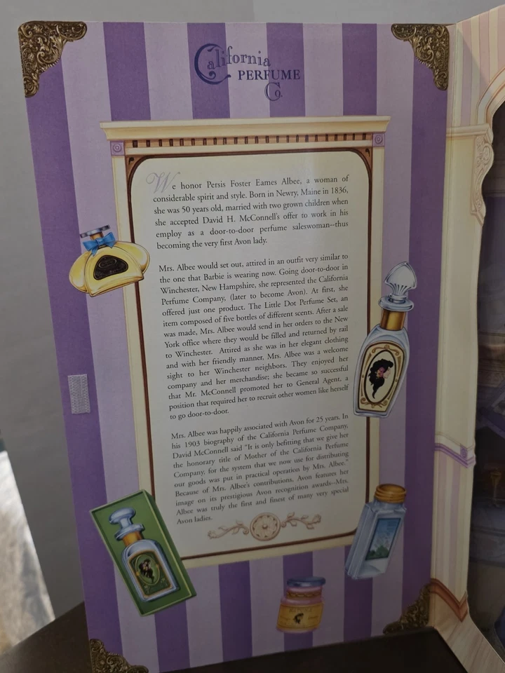Barbie como la señora P.F.E. Muñeca Albee Avon Edición Especial 1997 Mattel 1ª en Serie Foto 3 de 4