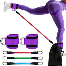 Ankle Resistance Bands with Cuffs, Ankle Bands for Working Out, Ankle Resistanc