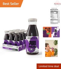 Pure Prune Juice Organic 8.4oz Bottles Pack of 12 Non-GMO Gluten-Free