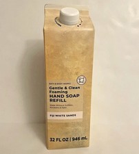 Bath Body Works FIJI WHITE SANDS Gentle Foaming Hand Soap REFILL 32 OZ 0.62 per fl oz