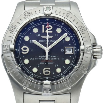 BREITLING Super Ocean Steelfish A17390/A179B72PRS Stainless Steel mensWatch ...