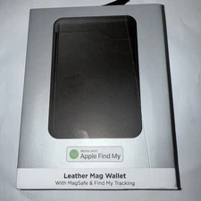 Nomad Leather Mag Wallet Find My Tracking - Black Sealed