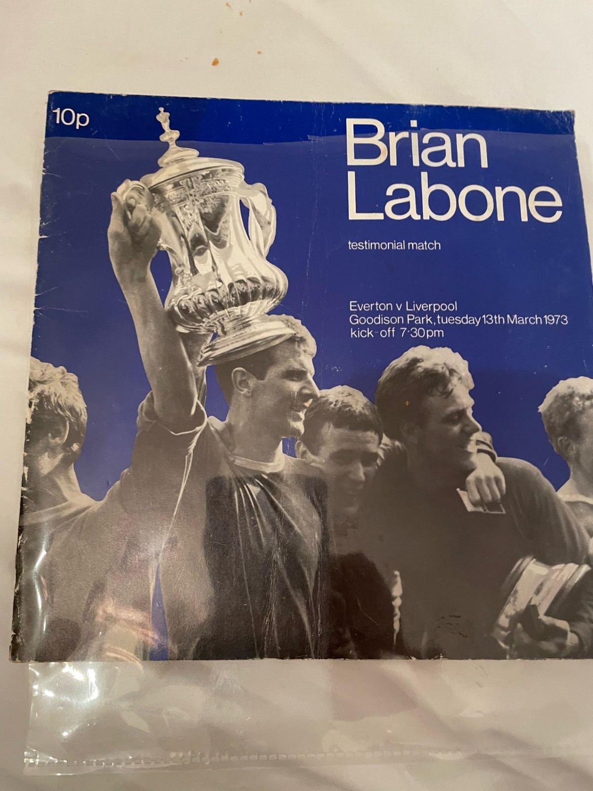 Brian Labone testimonial match 13th March 1973 Everton V Liverpool