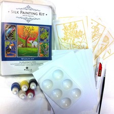 Silkcraft  Silk Painting: Cardmaking kit- Wildlife- Makes 5 beautiful Cards